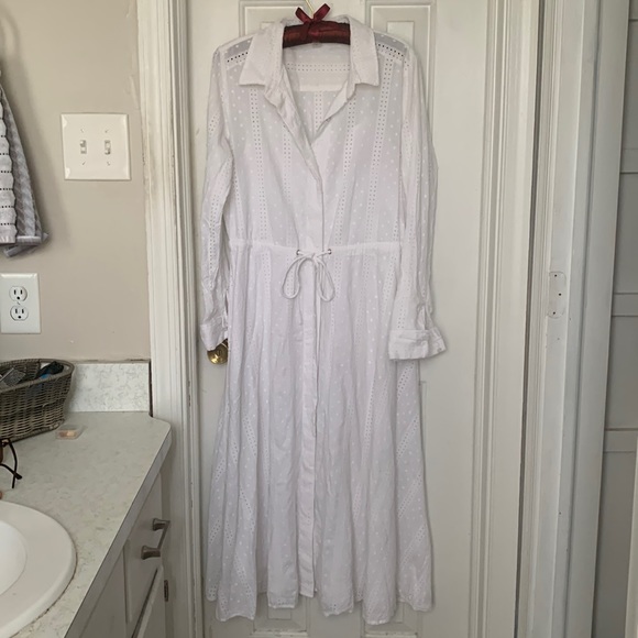 Calvin Klein Eyelet Dress - Picture 1 of 6